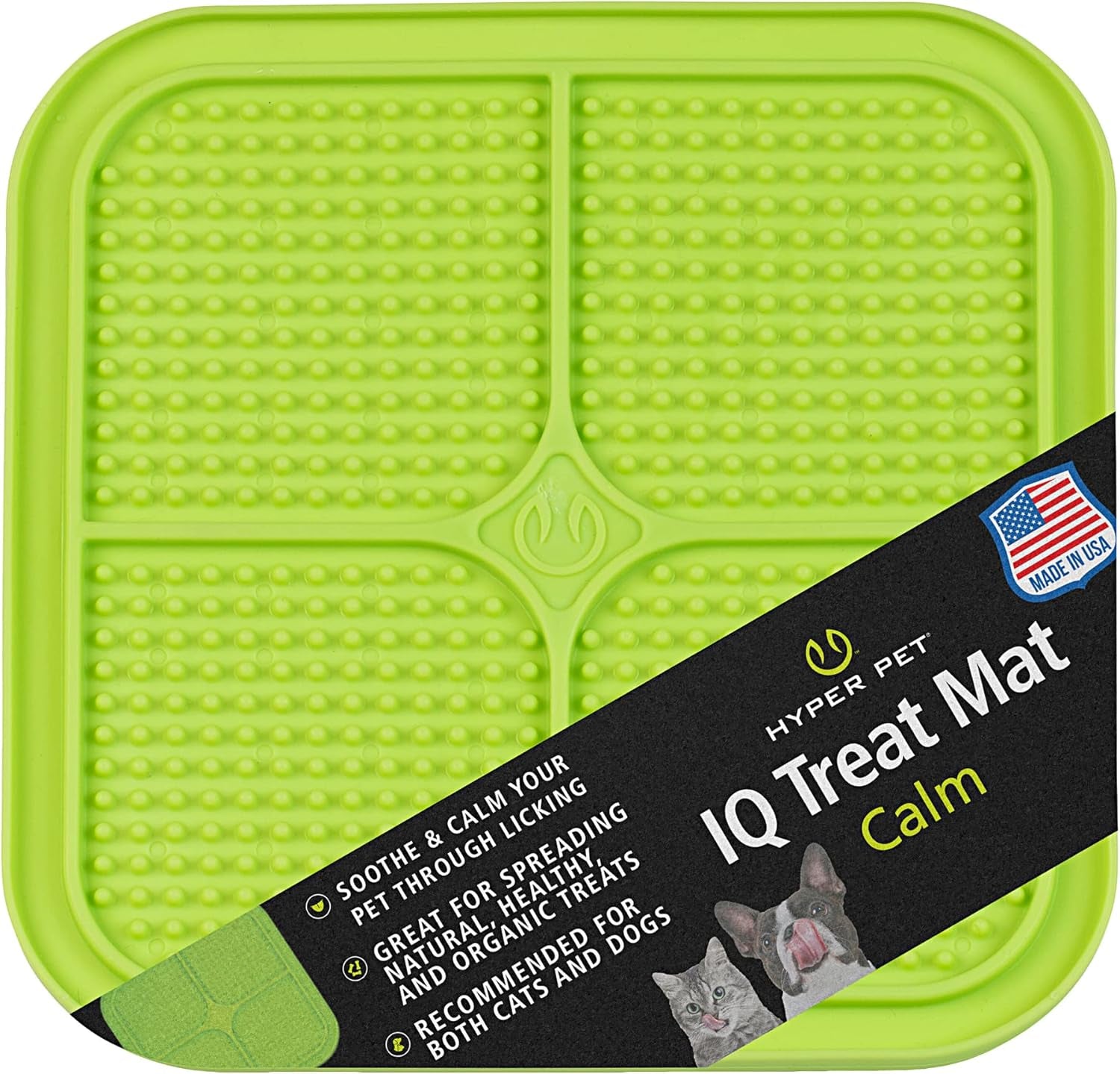 IQ Treat Lick Mat for Dogs, Dog Slow Feeder & Cat Lick Mats | Great Alternative to Slow Feeder Dog Bowls & Cat Slow Feeders | Perfect Dog Licking Mat, Cat Puzzle Feeder & Dog Enrichment Toys